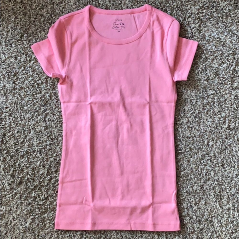 Coral pink J. Crew t shirt